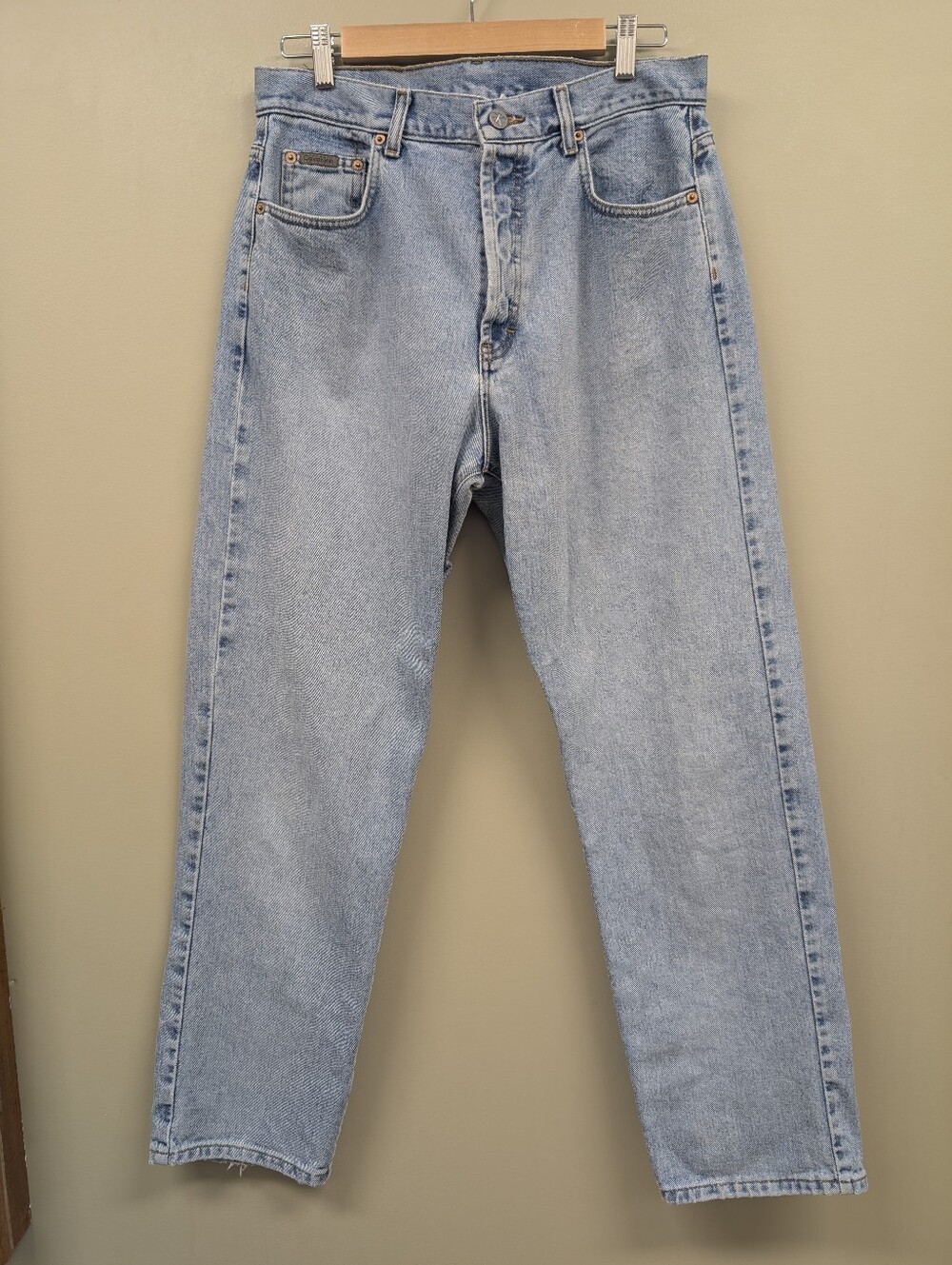 Calvin Klein Vintage 90's Easy Fit Button Fly Sandblast Jeans Size 13